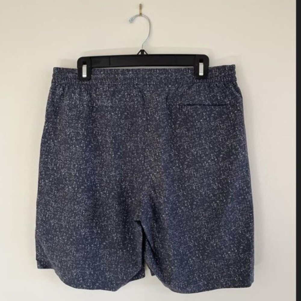 Outdoor Voices - Blue and White Speckled Unlined Shorts - Size Mens L
